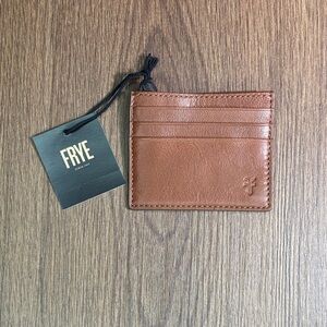 Frye Tan Leather Card Holder